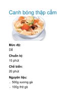 Tài liệu Canh bóng thập cẩm pptx