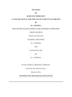 Tài liệu OUTLINES OF DAIRY BACTERIOLOGY A CONCISE MANUAL FOR THE USE OF STUDENTS IN DAIRYING docx