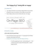 Tài liệu Seo Onpage là gì ? hướng dẫn seo onpage potx