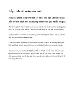 Tài liệu Bếp xinh với màu sơn mới ppt