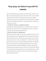 Tài liệu Ứng dụng của Robot trong thiết kế website ppt