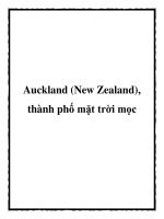 Tài liệu Auckland (New Zealand), thành phố mặt trời mọc potx