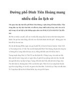 Tài liệu Đường phố Đinh Tiên Hoàng mang nhiều dấu ấn lịch sử ppt