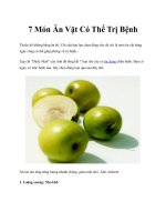 Tài liệu 7 Món Ăn Vặt Có Thể Trị Bệnh docx