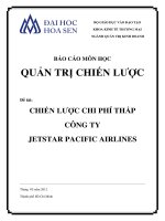 Tài liệu Tiểu luận:CHIẾN LƯỢC CHI PHÍ THẤP CÔNG TY JETSTAR PACIFIC AIRLINES doc
