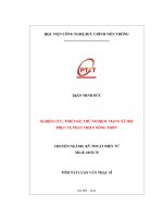 Nghiên cứu, thiết kế, thử nghiệm mạng xã hội phục vụ phát triển nông thôn