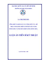 tổng hợp và khảo sát các tính chất của hệ nhựa vinyleste trên cơ sở dầu đậu nành epoxy hóa và polybutadien lỏng epoxy hóa