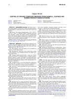 Tài liệu CONTROL OF ORGANIC COMPOUND EMISSIONS FROM CHEMICAL, COATINGS AND RUBBER PRODUCTS MANUFACTURING pdf