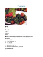 Tài liệu Chả lá lốt ppt