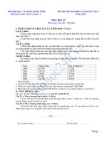 Tài liệu SỞ GIÁO DỤC VÀ ĐÀO TẠO HÀ TĨNH TRƯỜNG THPT LÊ HỮU TRÁC IĐÊ THI THỬ ĐẠI HỌC-CAO ĐẲNG LẦN INĂM 2013 Môn: ĐỊA LÍ pot