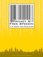 Tài liệu PRIVACY & FREE SPEECH: IT''''S GOOD FOR BUSINESS docx