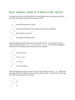 Tài liệu TRẮC NGHIỆM - KINH TẾ VĨ MÔ & VI MÔ - ĐỀ SỐ 7 doc