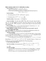 Tài liệu Đề Thi Thử Đại Học Khối A, A1, B, D Toán 2013 - Phần 22 - Đề 21 pptx