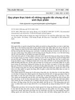 Tài liệu Quy phạm thực hành về những nguyên tắc chung về vệ sinh thực phẩm pdf