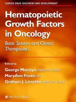 Tài liệu HEMATOPOIETIC GROWTH FACTORS IN ONCOLOGY BASIC SCIENCE AND CLINICAL THERAPEUTICS pptx