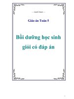 Tài liệu Giáo án Toán 5 - Bồi dưỡng học sinh giỏi có đáp án docx