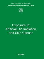 Tài liệu Exposure to Artificial UV Radiation and Skin Cancer ppt