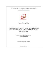 Ứng dụng cây quyết định để phân loại khách hàng vay vốn của ngân hàng thương mại