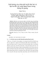 Ảnh hưởng của chirp phi tuyến bậc hai và bậc ba đối với xung dạng gauss trong thông tin quang