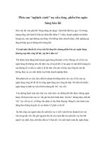 Tài liệu Phía sau “nghịch cảnh” nợ xấu tăng, phần lớn ngân hàng báo lãi docx