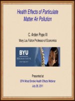 Tài liệu Health Effects of Particulate Matter Air Pollution pptx