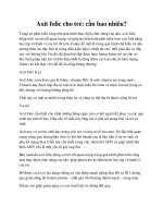 Tài liệu Axit folic cho trẻ: cần bao nhiêu? ppt