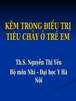 Tài liệu Kẽm trong điều trị tiêu chảy potx