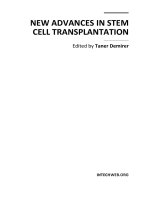 Tài liệu New Advances in Stem Cell Transplantation Edited by Taner Demirer ppt