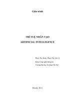 Tài liệu Giáo trình:TRÍ TUỆ NHÂN TẠO doc