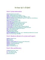 Tài liệu CÁC LỆNH VỀ KHỞI TẠO docx