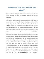 Tài liệu Cảnh giác với virus MSN “hi. this is your photo?” pdf