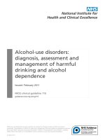 Tài liệu Alcohol-use disorders: diagnosis, assessment and management of harmful drinking and alcohol dependence docx