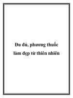 Tài liệu Đu đủ, phương thuốc làm đẹp từ thiên nhiên pptx