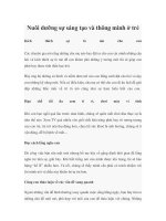 Tài liệu Nuôi dưỡng sự sáng tạo và thông minh ở trẻ ppt