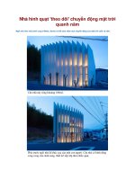 Tài liệu Nhà hình quạt ''''theo dõi'''' chuyển động mặt trời quanh năm pdf