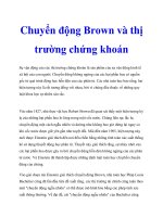 Tài liệu Chuyển động Brown và thị trường chứng khoán pptx