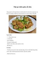 Tài liệu Thịt gà chiên giòn sốt dứa ppt