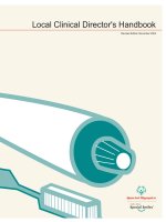 Tài liệu Local Clinical Director''''s Handbook ppt