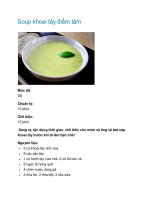 Tài liệu Soup khoai tây điểm tâm ppt