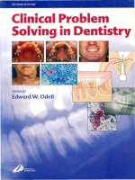 Tài liệu Clinical Problem Solving in Dentistry pdf