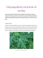 Tài liệu Công dụng diệu kỳ của lá đu đủ với sức khỏe potx