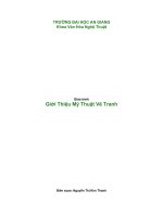 Tài liệu Giáo trình Giới Thiệu Mỹ Thuật Vẽ Tranh pdf