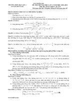 Tài liệu ĐỀ THI THỬ ĐẠI HỌC LẦN 1 NĂM HỌC 2012-2013 Môn thi: TOÁN, Khối A, B và D - TRƯỜNG THPT HẬU LỘC 2 docx