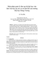 Biện pháp quản lý đào tạo hệ đại học vừa làm vừa học tại các cơ sở liên kết của trường đại học hùng vương