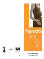 Tài liệu Preconception Care: A guide for optimizing pregnancy outcomes pptx