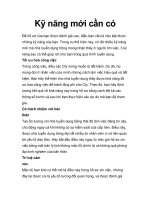 Tài liệu Kỹ năng mới cần có doc