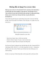 Tài liệu Hướng dẫn sử dụng Free screen video pdf
