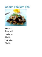 Tài liệu Cà tím xào tôm khô pptx