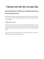 Tài liệu 5 phong cách độc đáo cho gian bếp docx