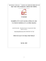 Nghiên cứu xây dựng công cụ đo và phân nhóm lưu lượng mạng